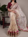 Ynf7400 Zari Kota Tissue Embroidery Work Saree Best Wholesale Shop In Surat